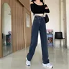 Kadın Kot Kot Ropa Siyah Gevşek 5XLFOR 97 KG 4XL 3XL Artı Boyutu Yüksek Bel Kadın Anne Mujer Moda Sokak Günlük