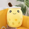 Plush Animal 24cm Milk Tea Plushs Toy Plushie Brewed Animalss - Stuffed Cartoon Cylindrical Body Pillows Cup Shaped Pillow