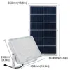 300W 300LED 5000LM Solarbetriebenes Flutlicht Fernbedienung Sensor Timing Outdoor Wasserdicht IP65