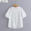 Vrouwen Koreaanse Stijl Stand Kraag Effen Kleur Patchwork Shirt Office Dames Puff Sleeve Blouse Chic Blusas Tops LS9294 210416