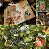 Hediye Paketi 35 Adet Scrapbooking Sticker Paketi Yaratıcı Simülasyon Bitkileri / Meyve / Ekmek / Kelebek DIY Günlüğü Çıkartması Koleksiyonu