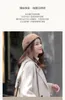 Beralar tırnak boncuk bere kadınlar Sonbahar Han Edition Japon Retro Trilby Hat Güzel Boyut Kafa Çevresi Yün Keçe