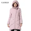 Gasman inverno coleção marca moda grossa mulheres bio casacos com capuz parkas casacos plus tamanho 5xl 6xl 1702 210916