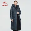 Astrid зима женские пальто женщин длинные теплые парки парки густой куртку с капюшоном с капюшоном Bio-вниз женский дизайн одежды 95 211013