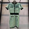 Manta Vintage Mini Mini Verão Vestido Mulheres Coreano Elegante Único Peito Casual Camisola Vestidos Robe Femme Vestidos 210514