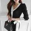 Spring Knitted Sweater Dress Women V-neck Midi Pencil Female Single Breasted Sashes Office Lady es Vestidos 12923 210512