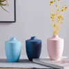 Den nordiska små vasen enkel modern keramik prydnad blomma dekorativa veranda levande arrangemang tabell tv-skåp 211215