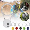 Mini 3 Düğme Kombinasyon Kilidi Bisiklet Motosikleti İçin Kilit Kileği Hırsızlık Önleme Şeve Kilit Kilit Seyahat Parola Kilidi