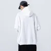 Märke män hoodies sweatshirts mode japansk stil förtjockad hooded puffer fisk print män utomhus sportkläder jacka hip hop 210813