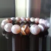 MG1133 New Natural Botswana Agate Bead Bracelet for Men High Quality 12mm Beads Energy Bracelet272c