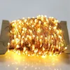 Dizeler LED Thrisdar 50/80/100m Peri Dize Işık Fişinde Bakır Telli Bahçe Ateşböceği Işıkları Işıklar Noel Yıldızlı Çelenk