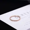 Обручальные кольца Юн Руо модное розовое золото упростить хвостовое кольцо женщина подарки титановый сталь стальные украшения высшее качество никогда не исчезает