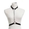 Punk Leather Harness Bra Sexy Waist s Boho Belly Chain Choker Necklace for Women Summer Beach Body Accessories