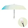 Модный градиент цвет автоматический зонт четкие складные зонтики для мужчин женщин ультрафиолетовый дождь солнце творческий