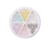 1 Wiel Mix Kleuren Aurora Hars Bogen Nail Art Decoraties Semi Transparante Fairy Bow Rok Kant Crystal Charm Manicure Accessoires