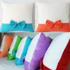 2021 Ny Bowknot Pillow Case Personlig Sublimation DIY Soffa Kuddehölje Hotell Sovrum Decoration 40 * 40cm