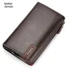 Plånböcker Baellerry Men Clutch Bag Stor Kapacitet Mobiltelefon Pocket Passcard Högkvalitativ multifunktionsplånbok för 1