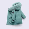 Olekid Winter Down Jacket voor Jongens Real Wasbeer Bont Dikke Warme Baby Bovenkleding Jas 2-12 jaar Kinderen Tiener Parka 210916