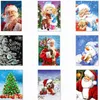 5D DIY Kerstmis Volledige Boor Rhinestone Diamant Schilderij Kits Cross Stitch Santa Claus Snowman Thuis Décor FY3209 CDC15