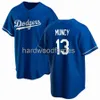 Maglia personalizzata Max Muncy # 13 cucita uomo donna maglia da baseball bambino bambino XS-6XL