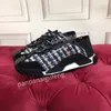 Nyast reflekterande höjd reaktion sneakers män kvinnor casual skor vit svart röd mörkgrön gul multi-color suede laapard spotted plattform sneaker size35-45