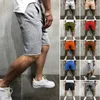 Mens Home Gym Crossfit Shorts Estilo salvaje Color sólido Ripped Athletic Pantalones cortos Jogger Workout 10 210714