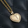 New Fashion Women 18K Gold Plated Stainless Steel Alphabet Pendant Necklace CZ Micro Pave A-Z Letter Necklaces
