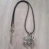 Collier gothique avec cordon noir d'araignée, pendentif, breloque, bijoux de sorcière, cadeau pour femmes, délicat et beau, vente en gros, 2022