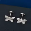 Stud High End Luxury Sweet Butterfly Earrings Shine Fairy Halloween S925 Sterling Silver Luxurious New Trends Grace R230619