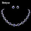 Bettyue Brand Fashion New Jewelry Sets AAA Multicolor Zircon Personality Flower Shape Jewelry Sets For Woman Wedding Charm Gift H1022