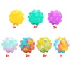 Pops Bubble Dimple 3D Ball Fidget Toy Decompressione Finger Spremere Giocattoli per bambini Giocattoli sensoriali interattivi per famiglie di adulti