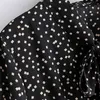 Mulheres geométricas impressão vintage vestidos longos laço colarinho casual midi vestido feminino plissado manga longa vestido elegante 210414