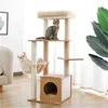 Rascador de árbol para actividades de escalada de gatos, muebles de torre para gatitos, casa de juegos para mascotas 4937575