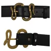 Célèbre marque designer hommes double G nouvelle tête de serpent aiguille boucle ceinture en cuir classique luxe top qualité gros homme / garçon noir ceinture marron