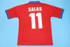 National Team 1996 1998 Retro Chile 11 Salas Soccer Jerseys Vintage Classic 9 Zamorano Red White Team Color for Sport Fans andningsbara fotbollskjorta kit uniform