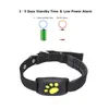 Pet Dogs Cats GPS Tracker Security Alarm Collar Anti-Lost Device Real Time Tracking Locator Kitten Puppy Collars with APP