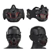 Taktische Schädel Maske Outdoor Airsoft Schießen Gesicht Gehörschutz Getriebe Metall Stahl Drahtgeflecht Halbe Gesicht NO03-021