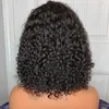 Pixie Cut Short 13x4 Curly Lace Front Wig 360 Brésiliens Curls Perruques Pré plumé 100% Cheveux Humains frontal Bob pour les femmes noires