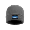 Fashion Lowe's Black lines improvement logo Winter Warm Watch Beanie Hat crochet Hats lowe's side on white Blue background red 1063097