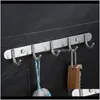 Hooks Rails Hook Rail Towel Rack Wall Mounted Coat Hangers For Bedroom Hallway Stainless Steel Rust And Water Proof Pqqso Itnva