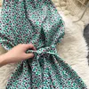 Singreiny Off Shoulder Halter Floral Dress Kvinnor Ärmlös Sashes A-Line Ruffles Klänningar Sommar Boho Print Vacation Short Dress 210419