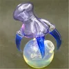Glazen Dragon Claw Rig met 10mm Vrouwelijke Joint Hookahs Purple Water Bong Rigs Pipe