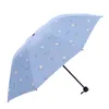 Three Folding UV-Protection Sunny Rainy Umbrellas Touch Water Changing Colors Umbrella Outdoor Portable Travel Cute Umbrella BH4533 TQQ