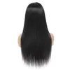 Gerade Echthaar-Perücken, klebefrei, 4x4-Spitze-Frontal-Perücke, brasilianisches glattes Haar, vorgezupfte Spitzenverschluss-Perücken