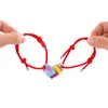 2 pcs/lot Couples Charm Bracelet Friend Building Blocks Free Assembling Bracelets Attractive Jewelry