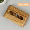 Trä bärbara högtalare mobiltelefonfästen innehavare universal retro bambu trärätthållare för skrivbord ljudhögtalare stativ
