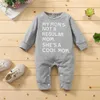 Spring and Autumn Baby Letter Jumpsuit for Boy BodySuits Clothes 210528