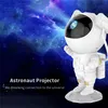 Novelty Astronaut Led Night Light Galaxy Starry Star Projector Lampa Kids Bedroom Projektion Lampor Hem Dekorativa Lighting Presenter