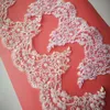 Lint delicate 1 yard wit / ivoor cording stof bloem Venise Venetië mesh kant trim applique naaien craft voor bruiloft 20 december