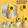 Forniture per feste Thanksgiving Harvest Bee Day Festival Decorazione Peluche Gnome Doll con girasole Ladybug Home Ornamenti PHJK2108